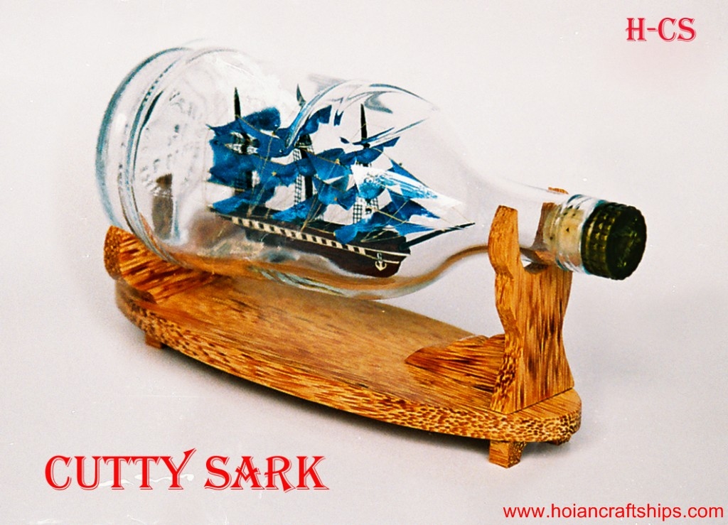 Cutty Sark ship in Henessy Bottle