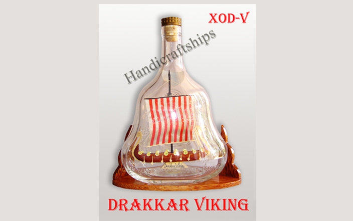 Drakkar Viking Ship in XO Bottle
