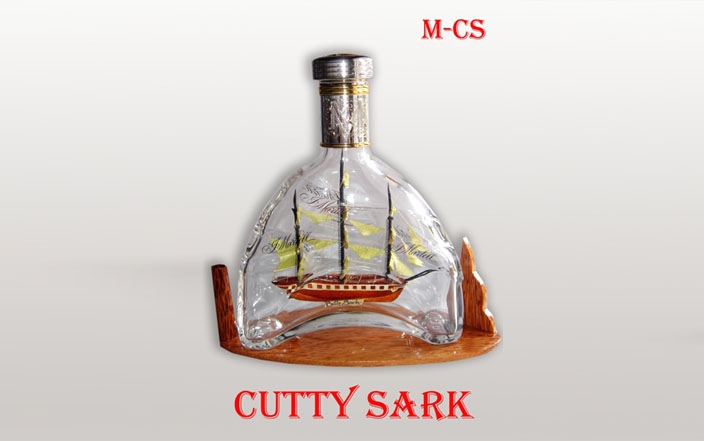 Cutty Sark Ship in Martell bottle