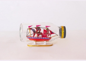 Ship in Small Bottle new (Red)
