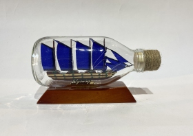 Ship in new bottle (Wyoming - Blue)