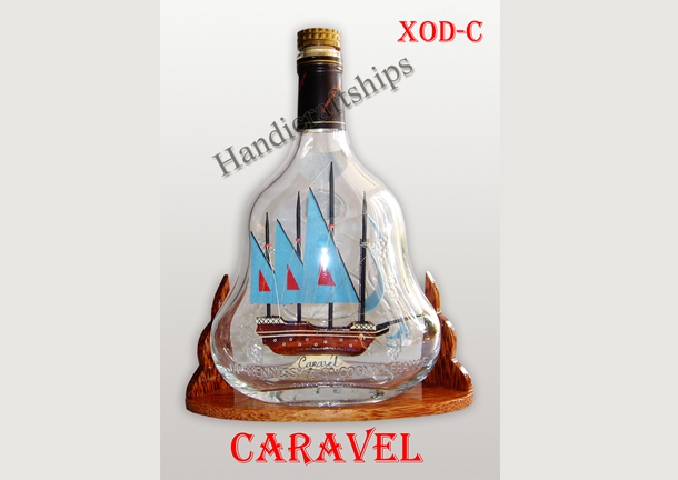 Caravel Ship in XO bottle