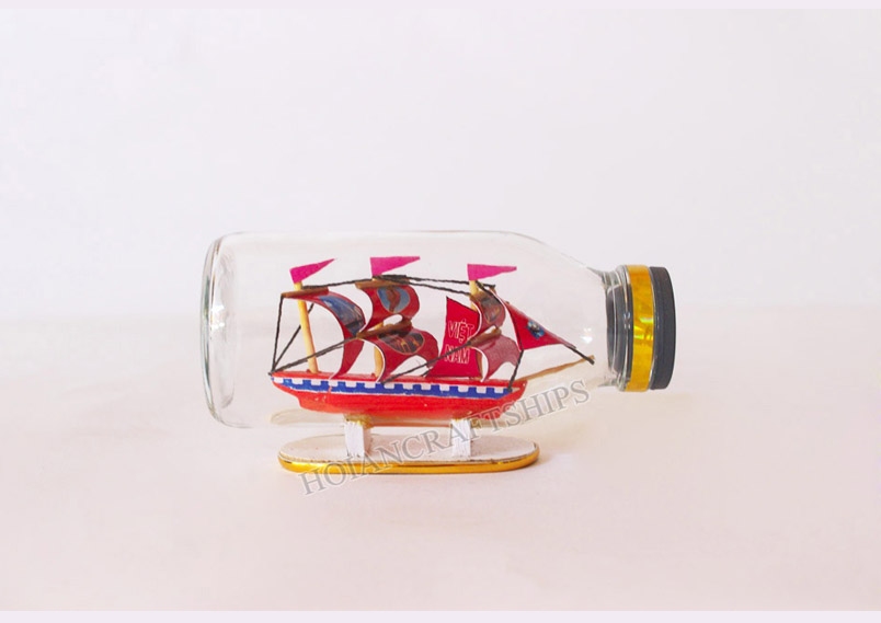 Ship in Small Bottle new (Red)