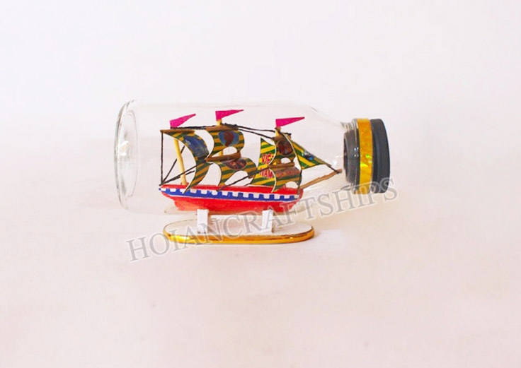 Ship in Small Bottle new (Yellow)