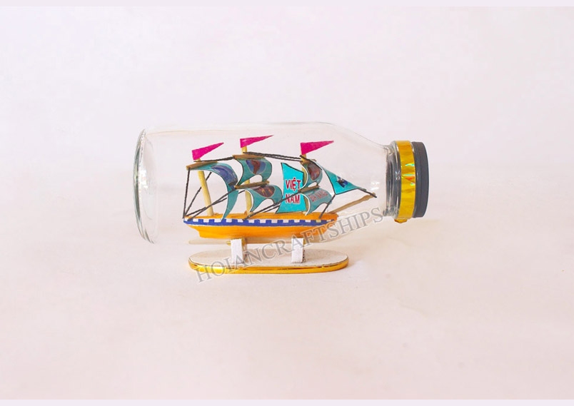 Ship in Small Bottle new (Pastel Blue)
