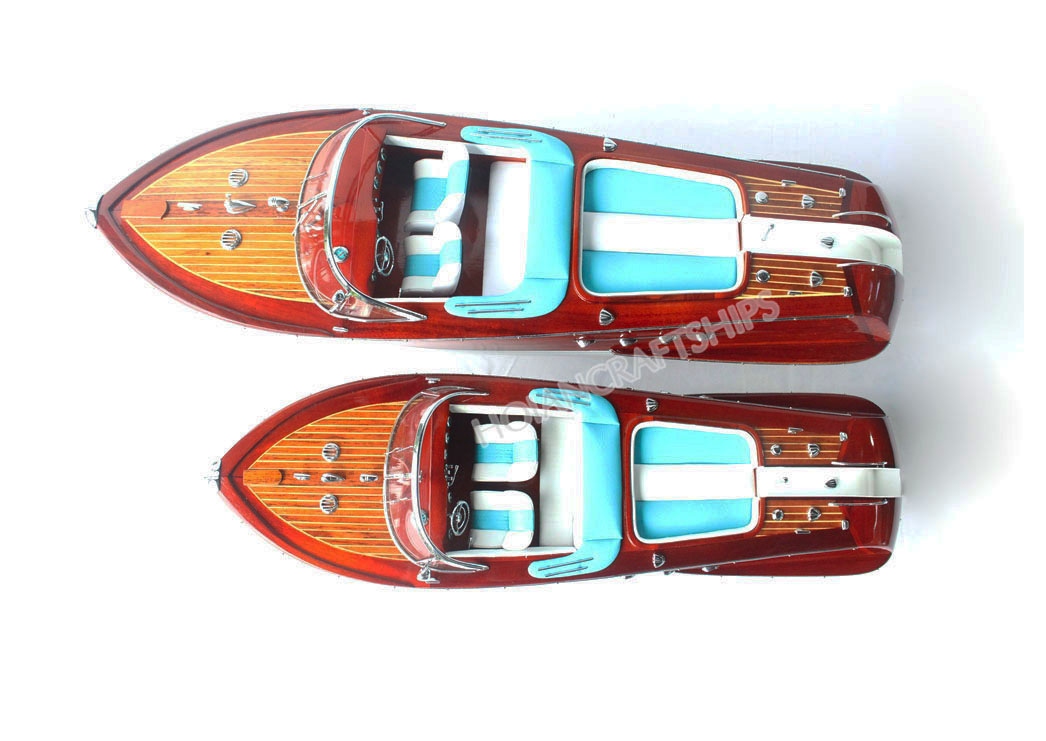 Combos of 2 Riva Aquarama boats (50cm & 67cm - blue)