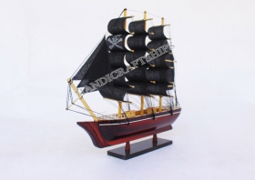 Small Boat - Black 30cm