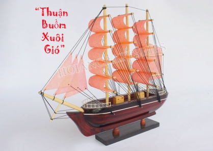 Thuyền hồng 25cm